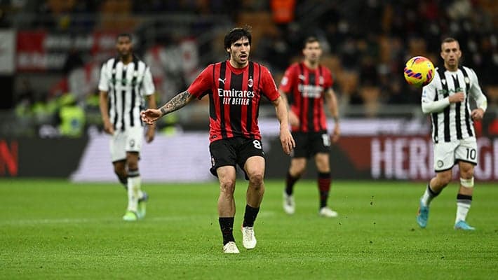 AC MILAN V UDINESE: THE NUMBERS FROM THE GAME