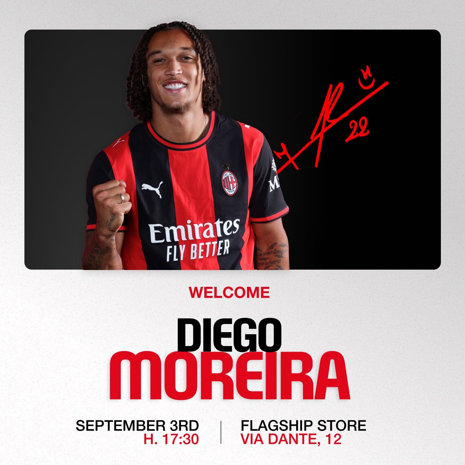 MOREIRA AT THE FLAGSHIP STORE VIA DANTE