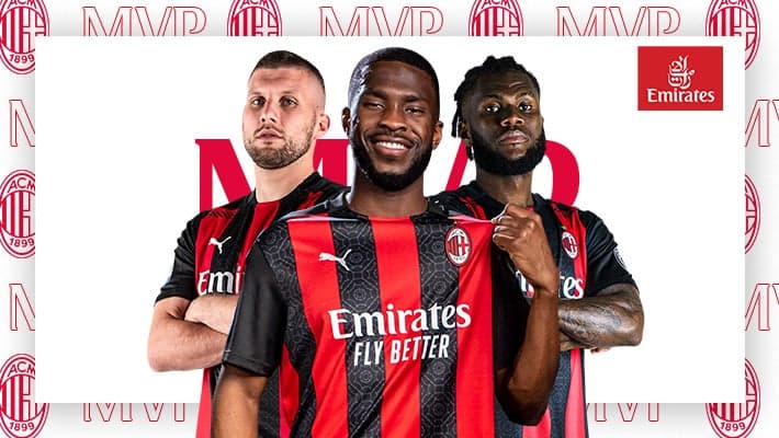 TOMORI MVP OF ROMA V AC MILAN