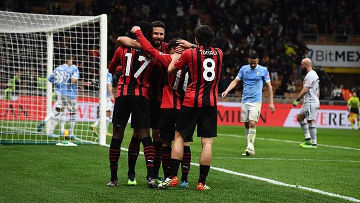 QUATTRO GOL ALLA LAZIO, LA COPPA ITALIA DEL MILAN CONTINUA