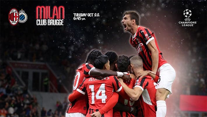 AC MILAN v CLUB BRUGGE: CHAMPIONS LEAGUE RETURNS TO SAN SIRO