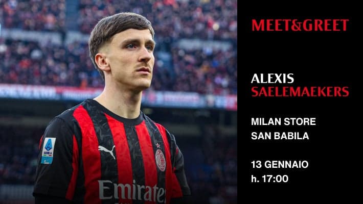 ALEXIS SAELEMAEKERS VI ASPETTA AL MILAN STORE SAN BABILA