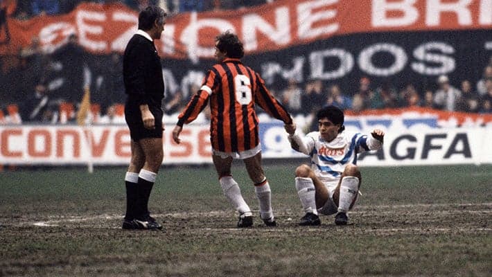 DIEGO ARMANDO MARADONA: AC MILAN SEND THEIR CONDOLENCES