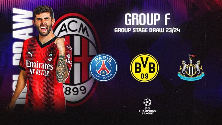 CHAMPIONS LEAGUE, MILAN NEL GRUPPO F