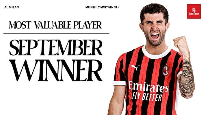 MVP FOR SEPTEMBER: CHRISTIAN PULISIC