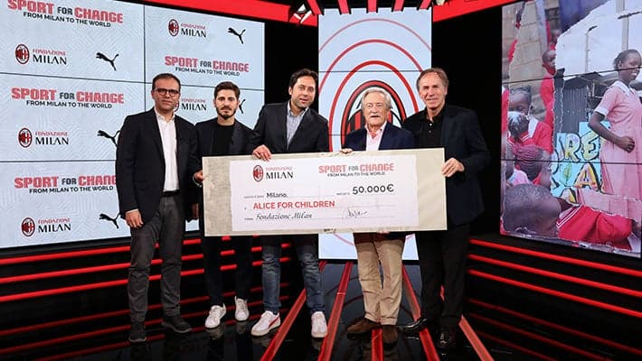 "FROM MILAN TO THE WORLD": FONDAZIONE MILAN DONATES TO ALICE FOR CHILDREN