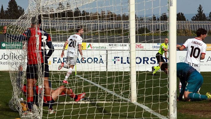 PRIMAVERA COME FROM BEHIND TO DRAW WITH CAGLIARI