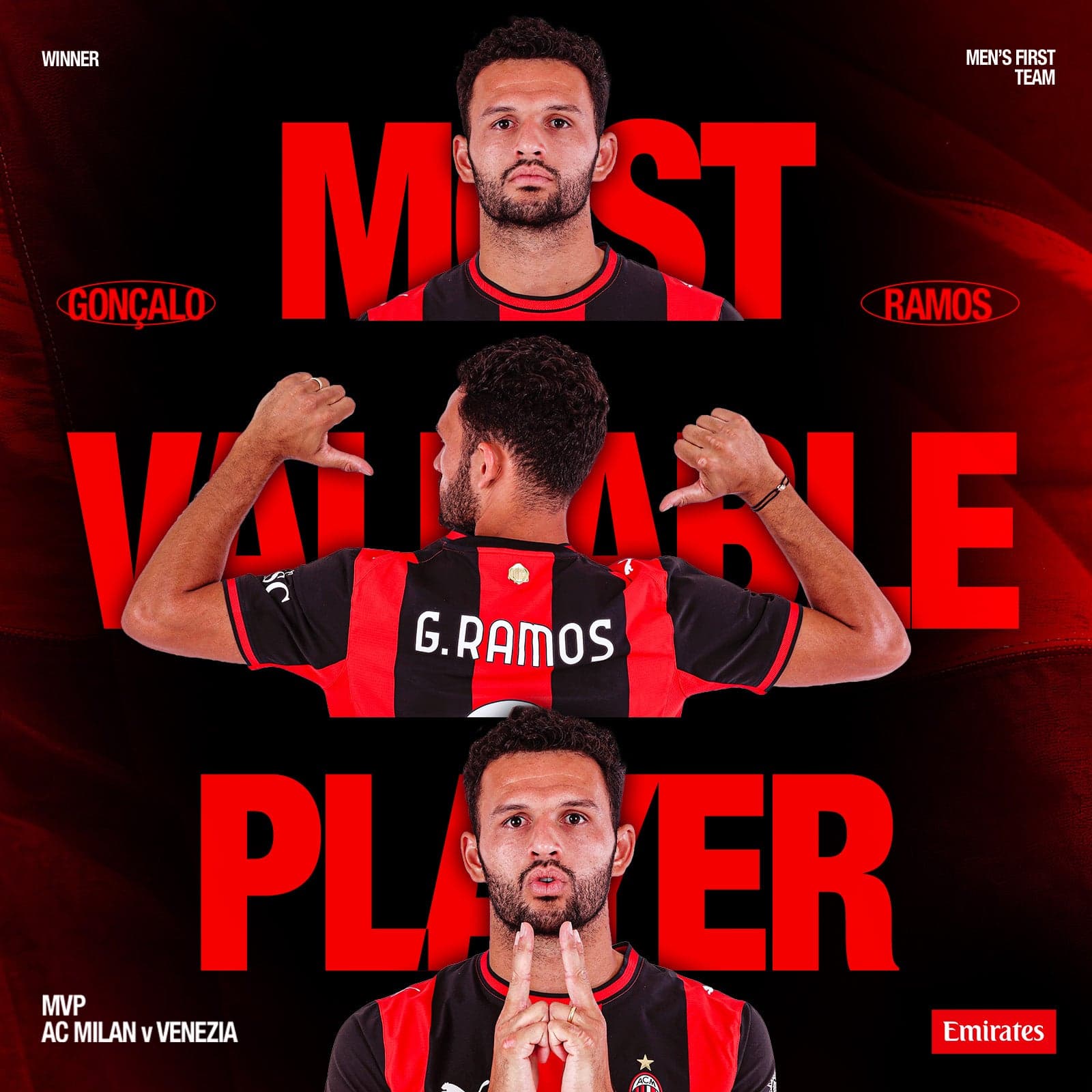 RAMOS IS THE MVP FROM AC MILAN v VENEZIA