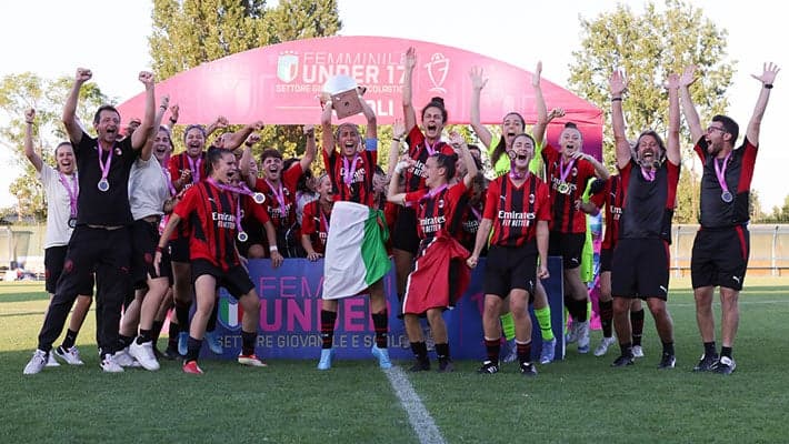 UNDER 17 FEMMINILE, UN TRIONFO STORICO