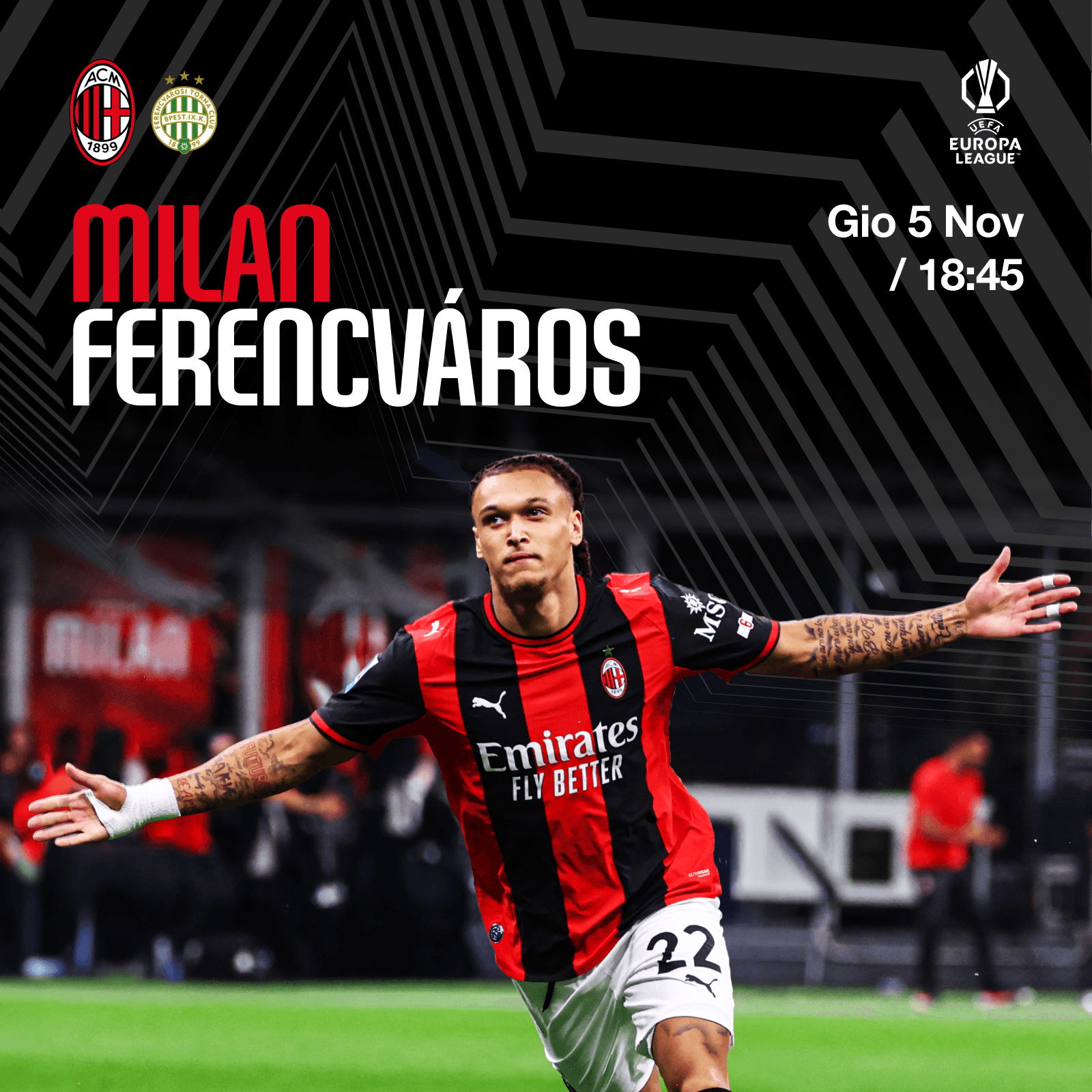 MILAN-FERENCVÁROS: TORNA L'EUROPA LEAGUE