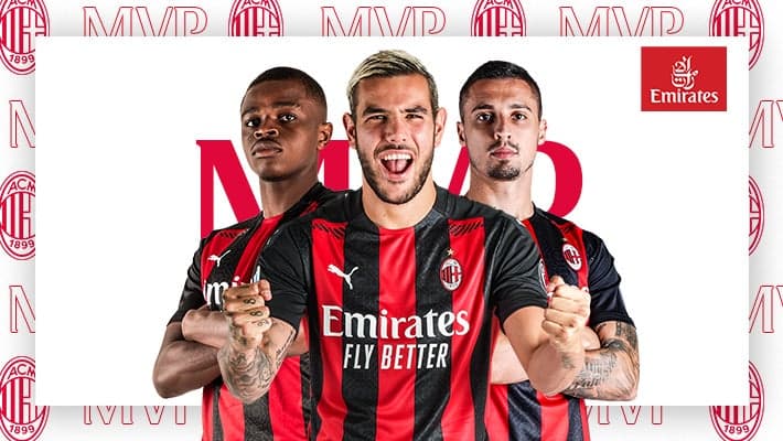 HERNÁNDEZ MVP OF CRVENA ZVEZDA V AC MILAN