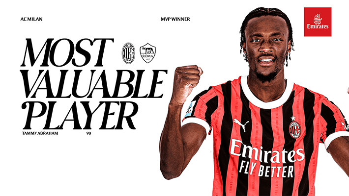 ABRAHAM IS THE MVP FROM AC MILAN v ROMA