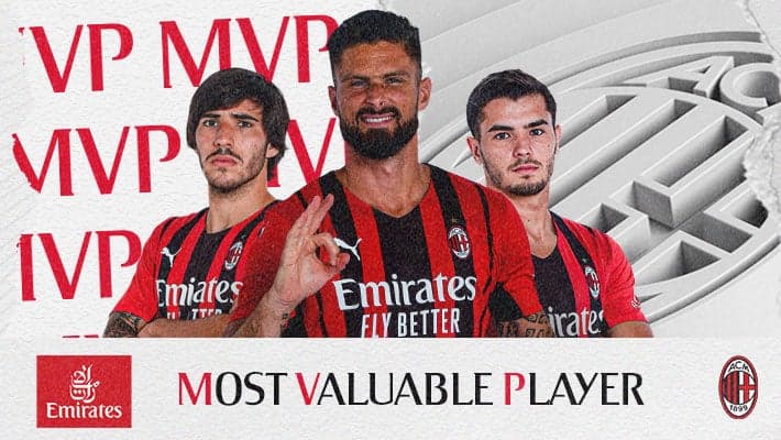 GIROUD MVP FROM AC MILAN V CAGLIARI