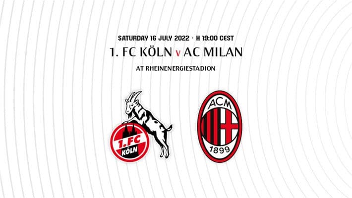 AC MILAN SFIDA IL COLONIA NELLA TELEKOM CUP 2022