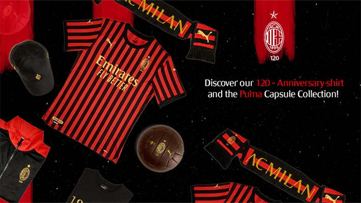PUMA CELEBRATES THE AC MILAN 120TH ANNIVERSARY