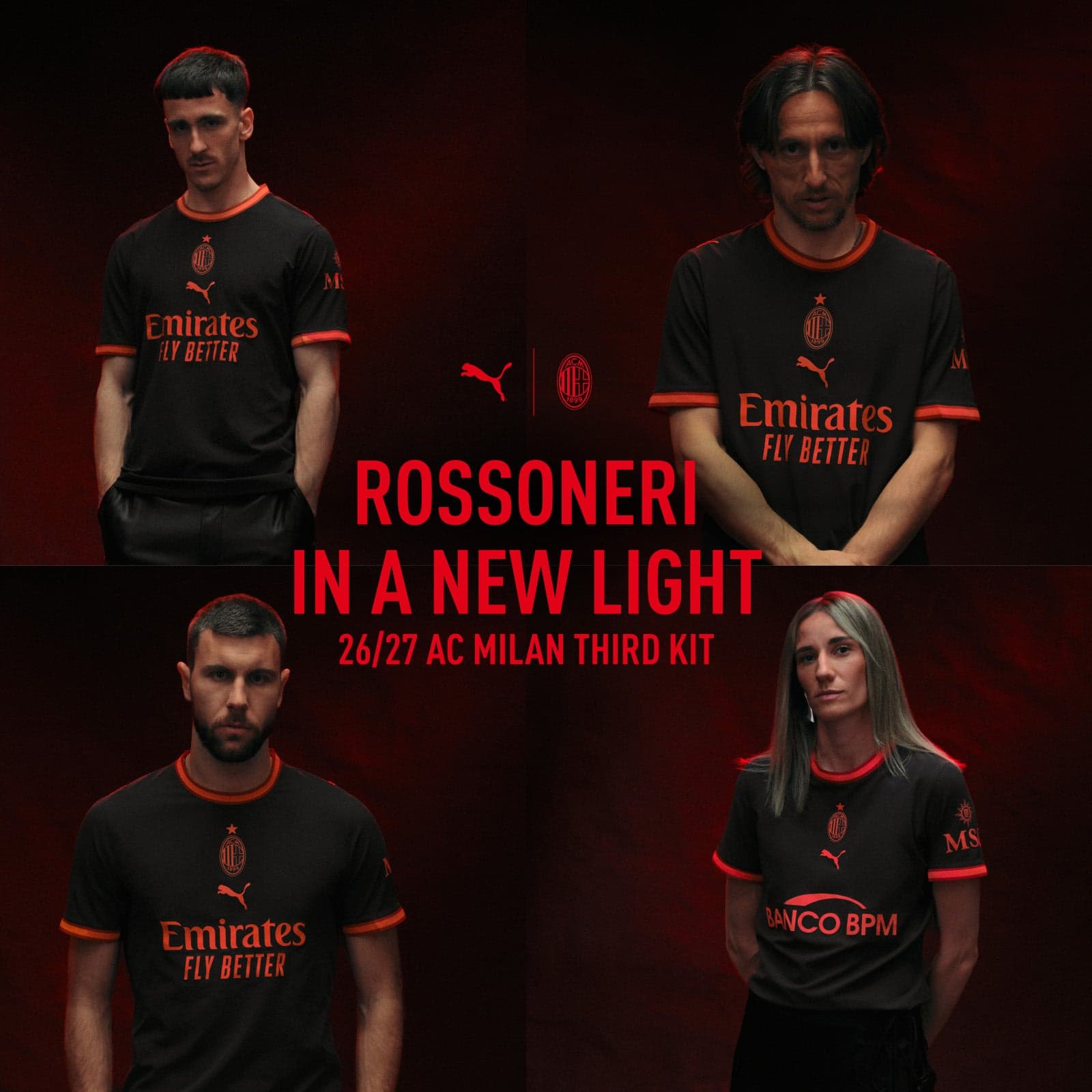 "ROSSONERI IN A NEW LIGHT": AC MILAN AND PUMA UNVEIL THE 2026/27 THIRD KIT