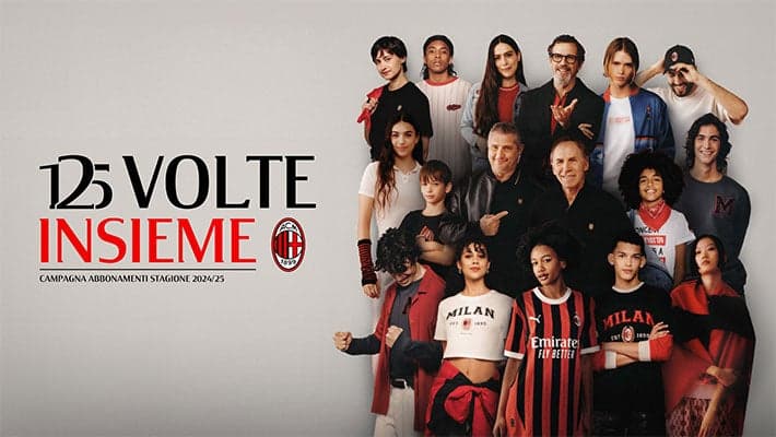 "125 VOLTE INSIEME": ABBONAMENTI AC MILAN 2024/25