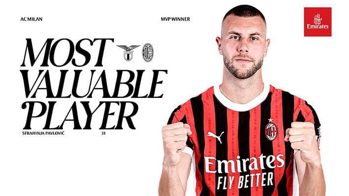 PAVLOVIĆ IS THE MVP FROM LAZIO v AC MILAN