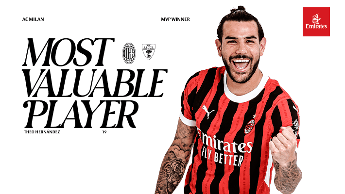 HERNÁNDEZ IS THE MVP FROM AC MILAN v LECCE