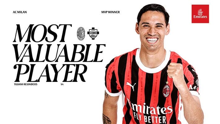 REIJNDERS IS THE MVP FROM AC MILAN v COMO
