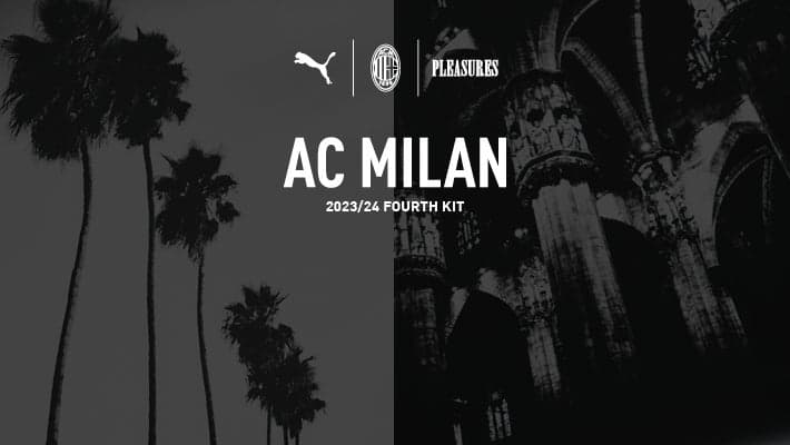 AC MILAN X PUMA X PLEASURES 2023/24 FOURTH KIT: AVAILABLE FOR PRE-ORDER