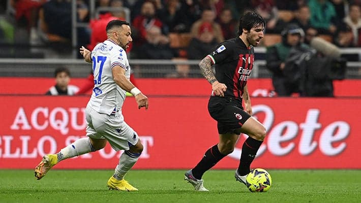AC MILAN v SAMPDORIA: THE NUMBERS FROM THE GAME