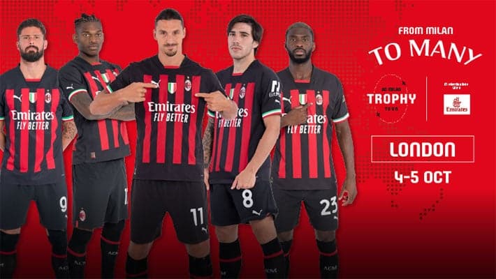 PARTE DA LONDRA L'AC MILAN TROPHY TOUR