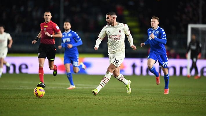 EMPOLI v AC MILAN: THE NUMBERS FROM THE GAME