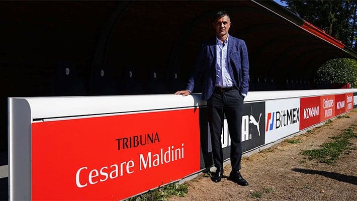 STAND AT MILANELLO NAMED AFTER CESARE MALDINI