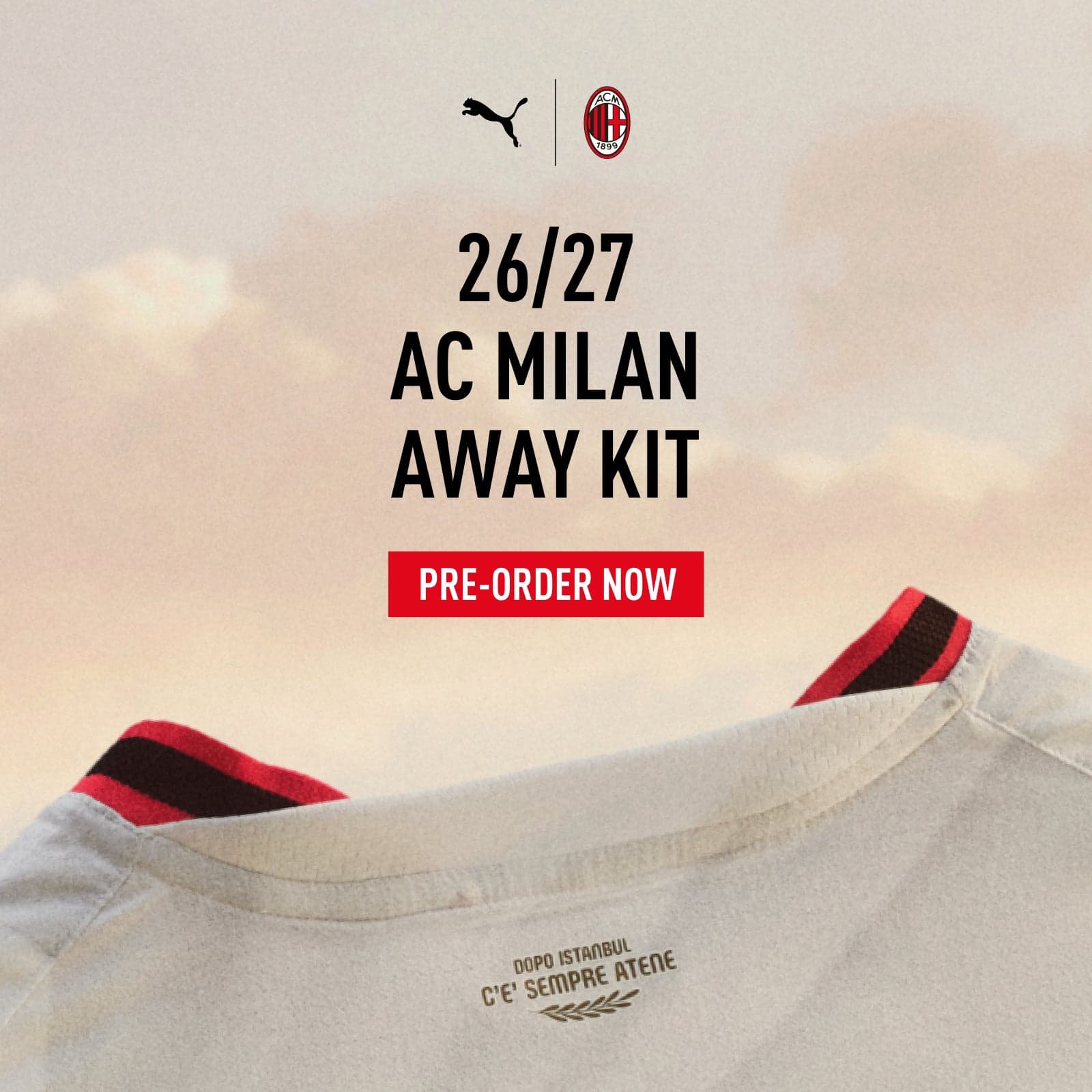 THE NEW 2026/27 AWAY KIT IS AVAILABLE FOR PRE-ORDER