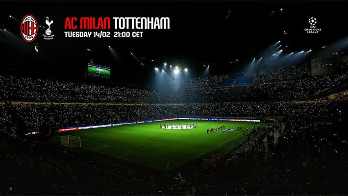 AC MILAN v TOTTENHAM, THE CHAMPIONS LEAGUE RETURN